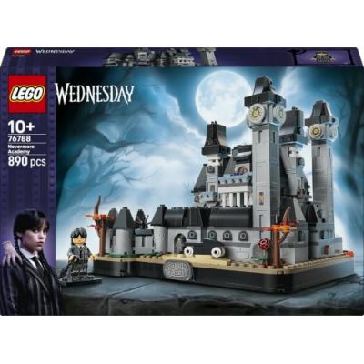 LEGO Mercredi L’Académie Nevermore - Jeu de Construction - Maquette d'École avec 3 Figurines dont Enid & Accessoires - Décoration de Chambre d'Enfant - Cadeau pour Fille, Garçon & Fan dès 10 ans 76788