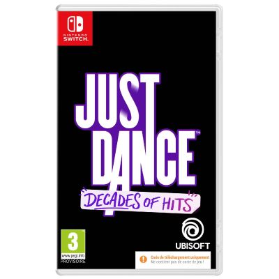 JUST DANCE DECADES OF HITS CODE IN BOX FRA SWITCH