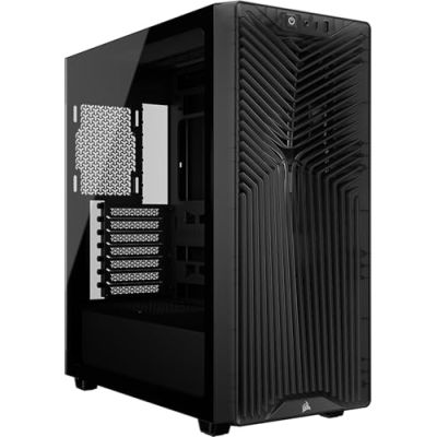 CORSAIR 3200D RS Boîtier PC Moyen Tour, 3 Ventilateurs RS120 Inclus – Fumée