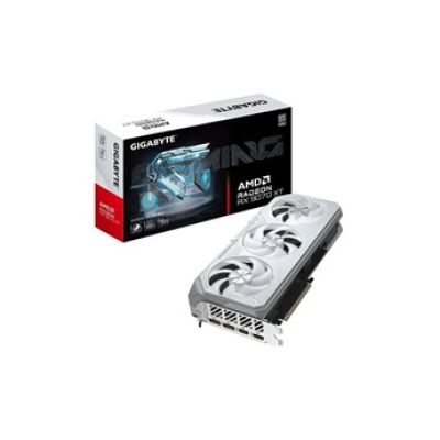 GIGABYTE Radeon RX 9070 XT Gaming OC Ice 16G Carte Graphique - 16GB GDDR6, 256bit, PCI-E 5.0, 3060 MHz Fréquence du cœur, 2 x DisplayPort, 2 x HDMI, GV-R907XGAMINGOCICE-16GD