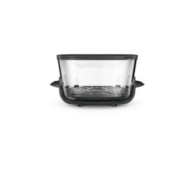 Ninja Récipient en verre 5,7 L pour air fryer CleanCrisp, compatible avec les Air Fryers Ninja CRISPi, avec couvercle de conservation, compatible lave-vaisselle, transparent XSK6QTGLLCREUK