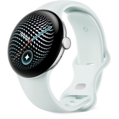 Google Pixel Watch 5 (41 mm) Montre connectée, Argent/Bracelet Brume, Wi-FI