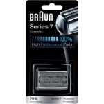 image produit Braun Tête de Rasoir Electrique Homme Series 7 70S, Argentée | Pièce de Remplacement pour Rasage de Près, Système à Grille, Elément de Rechange Officiel