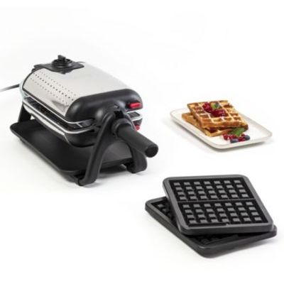 Tefal - King Size - Gaufrier Semi Professionnel Rotatif - Plaques amovibles