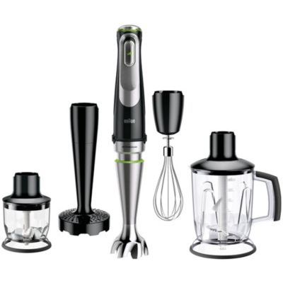 Braun MultiQuick 9 - Mixeur Plongeant 1200W avec Bol Mixeur 1250ml Noir | Mixeur Plongeant, Active PowerDrive, ACTIVEBlade Tech, SmartSpeed Avancé, Hachoir 350ml, Fouet, Verre Doseur 600ml, MQ9147X