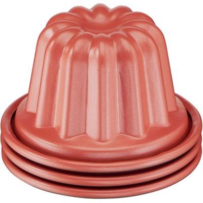 Tefal - Creabake Set de 3 moules à cannelés amovibles Orange