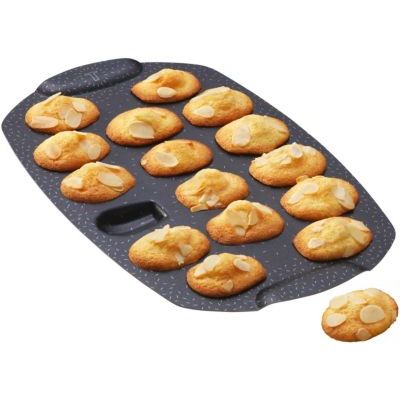 Tefal Moule gâteau 16 mini madeleines, Revêtement antiadhésif, Aluminium recyclé et recyclable, Pâtisserie bien dorée, Fabriqué en France, PerfectBake Mini J5734802