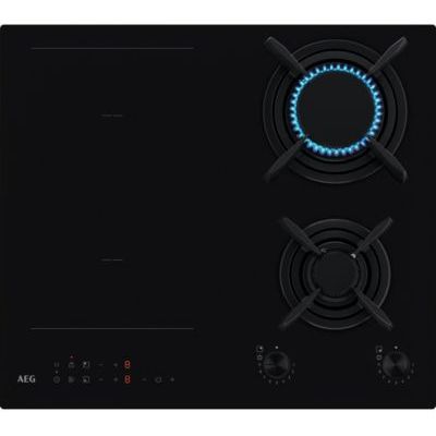 Plaque mixte induction gaz AEG HDB64623NB