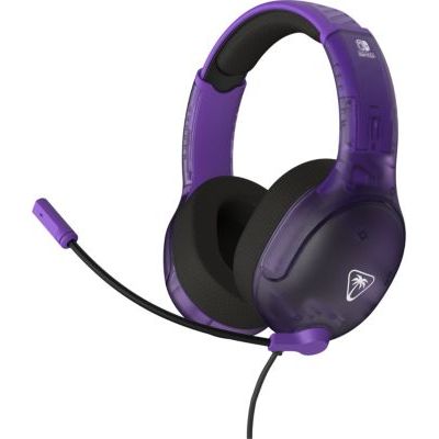 Turtle Beach Airlite Fit Casque de Jeu Filaire Ghost Violet sous Licence Officielle pour Toutes Les Nintendo Switch - Microphone à Bascule et Silencieux, Oreillettes de Confort supérieur