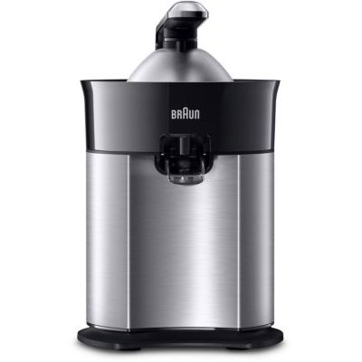 Braun CitrusQuick 7 - Presse-agrumes Électrique avec Levier, 160 W, Système Anti-goutte, Bec Verseur pour Grands Verres, Pièces Compatibles Lave-vaisselle, Noir (CJ7050BK)