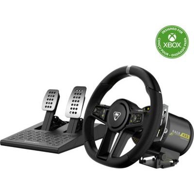Turtle Beach VelocityOne Race KD3 Volant à retour de force et entraînement direct et pédales w/Hall-Effect et palettes magnétiques pour Xbox Series X et S, Xbox One et PC