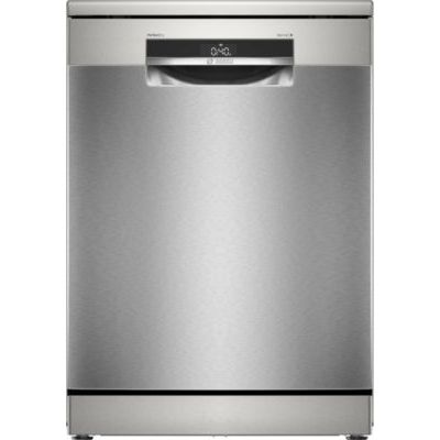 Bosch SMS6ZCI11F Série 6 - Lave-vaisselle, pose-libre, PerfectDry | 60 cm, Acier brossé anti-traces, Séchage Zeolith : sèche même le plastique, Extra Clean Zone : 3 jets pour nettoyage intensif