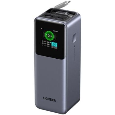 Batterie externe UGREEN Retractable USBA USBC  Noir 165W