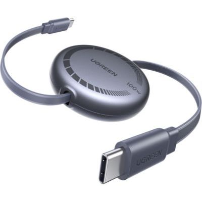 Câble USB C UGREEN Cable Rectractable 1m Noir 100W