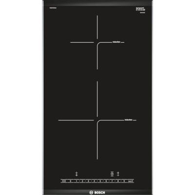 Bosch PIB375FB1E Série 6 - Plaque induction, PowerBoost | 30 cm, Noir, 2 foyers, timer avec fonction arrêt