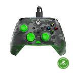 image produit Turtle Beach Rematch Core Camo noir/vert - Manette de jeu filaire - Licence Xbox Series XS, Xbox One et PC - touches audio, moteurs de vibration et gâchettes d'impulsion, câble de 3 m