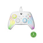 image produit Turtle Beach Afterglow Wave Controller Blanc Manette de jeu RGB filaire - Licence pour Xbox Series XS, Xbox One et Windows - Boutons programmables, gachettes à effet Hall, commandes audio