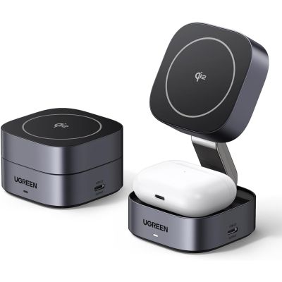 Station de charge 2 en 1 - UGREEN - Compatible MagSafe - 15W