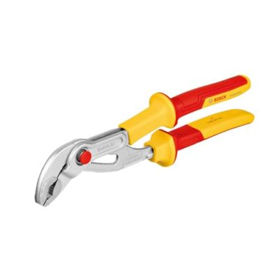 Bosch Professional pince multiprises VDE – 250 mm (certifiée jusqu'à 1 000 V, isolée avec des polyuréthanes thermoplastiques (TPU))
