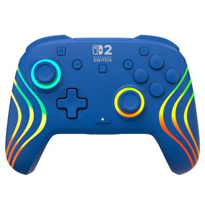 Turtle Beach Afterglow Wave Bleu Manette de gaming RGB sans fil Sous licence officielle pour Nintendo Switch 2
