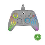 image produit Turtle Beach Afterglow Wave Controller Grise Manette de jeu RGB filaire - Licence pour Xbox Series XS, Xbox One et Windows - Boutons programmables, gachettes à effet Hall, commandes audio