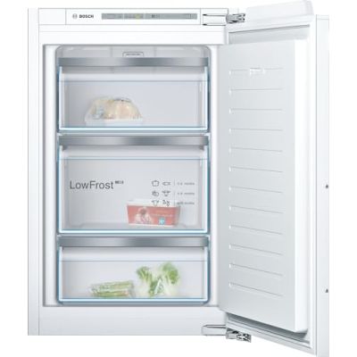 Bosch GIV21AFE0 Série 6 - Congélateur, encastrable, 3 tiroirs | 88 x 56 cm, 96 L, tiroir de congélation Big Box, LowFrost, SuperFreezing