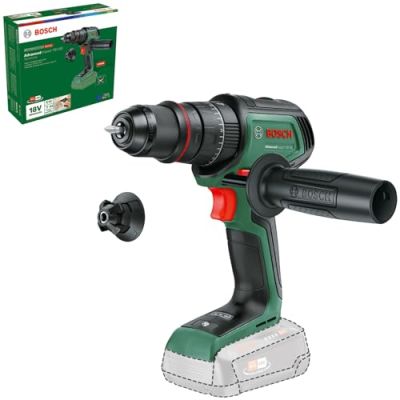 Bosch Perceuse à percussion sans fil AdvancedImpact 18V-80 QuickSnap (pour percer et visser ; système 18V ; sans charbon ; 82 Nm ; mandrin de 13 mm ; poignée auxiliaire ; sans batterie)