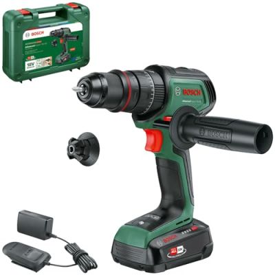 Bosch Perceuse-visseuse à percussion sans fil AdvancedImpact 18V-80 QuickSnap (vissage/perçage à per; syst. 18V ; mot. sans charb; 82 Nm ; man. mét. 13 mm ; batterie/chargeur)