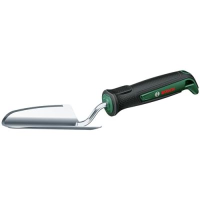 Bosch Outil à main de jardin Truelle (creuser/désherber, robuste, acier inox, manche souple, design ergonomique)