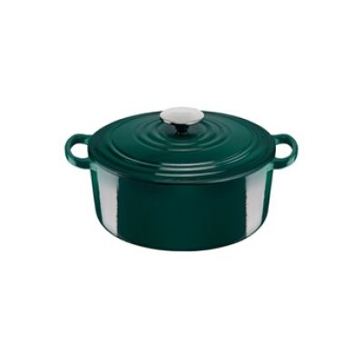 Cocotte fonte ronde 24 cm Vert forêt