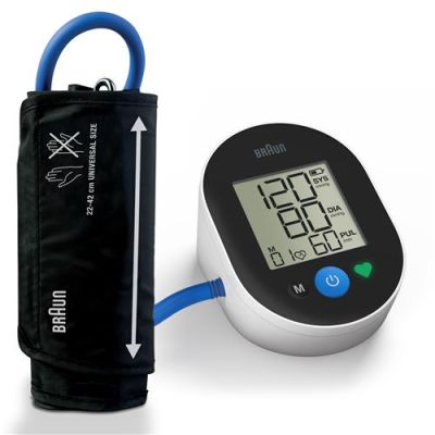 Braun ExactFit™ 2 Tensiomètre de bras | Précision cliniquement prouvée | Indicateur à code couleur | Brassard universel | Pour usage domestique | BUA4050