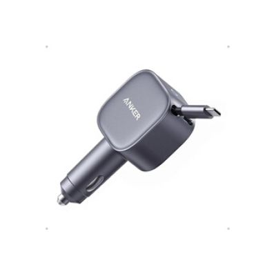 Chargeur Allume Cigare Anker (2C, 75W, cable retractable integre)