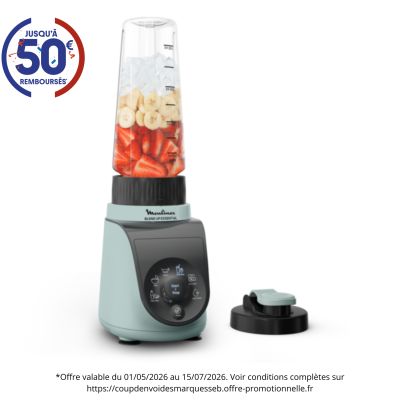 Mini blender 6 programmes - 800 W - LM1E04F0 MOULINEX