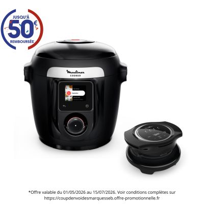 Multicuiseur Cookeo Wifi 9 en 1 YY5491FB + Extra Crisp MOULINEX