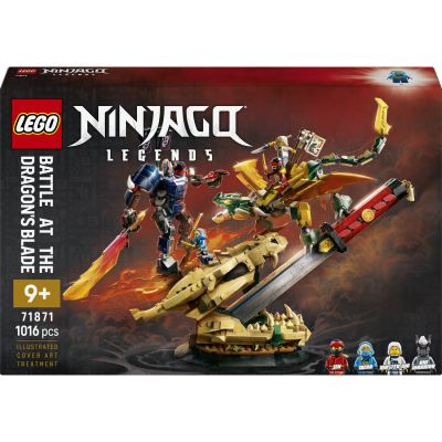 LEGO Ninjago Combat sur la Lame du Dragon 71871 | Jouet pour garçon dès 9 ans, décoration de chambre, figurines de dragon et robot et 4 minifigurines, idée cadeau, 1016 pièces