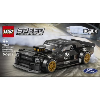LEGO Speed Champions La Ford Mustang Hoonicorn V1 de 1965 de Ken Block - Jouet Voiture - Maquette avec Minifigurine Collector - Déco Chambre d'enfant - Cadeau STEM pour Garçon dès 9 Ans ou Fan 77262