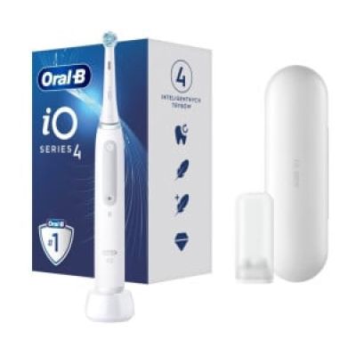 Oral-B Brosse à Dents Electrique iO 2, Brossette de Rechange, Vert Forêt | 3 Modes de Brossage dont Douceur, Capteur de Pression sur les Gencives, Batterie Rechargeable, Silencieuse, Etui