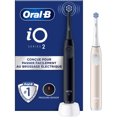 Brosses à dents électriques iO2 Duo Noir et Rose BRAUN
