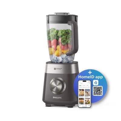 Philips Blender mixeur 5000 ProBlend Plus, 1000W, Bol verre 2L, Noir