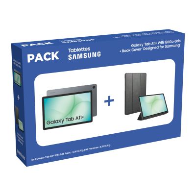 Pack tablette tactile A11+ 11'' 128 Go + coque à rabat SAMSUNG