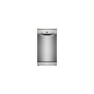 Bosch SPS2HKI55E Série 2 - Lave-vaisselle, pose-libre, Option Séchage Extra | 45 cm, Acier brossé anti-traces, Home Connect, Programme Express 65 °C, Boîte Maxi Performance