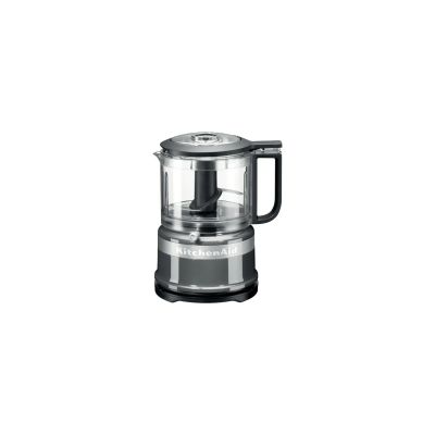 KitchenAid Mini Robot de Cuisine 830ML, Mixeur Électrique Compact 2 Vitesses & Pulse, Léger & Facile à Nettoyer, Contour Silver