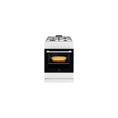 ELECTROLUX Cuisinière mixte 60 cm 4 feux gaz - LKK620010W