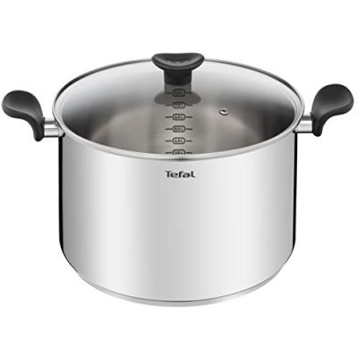 Tefal - Primary Marmite en acier inoxydable avec couvercle - 28 cm