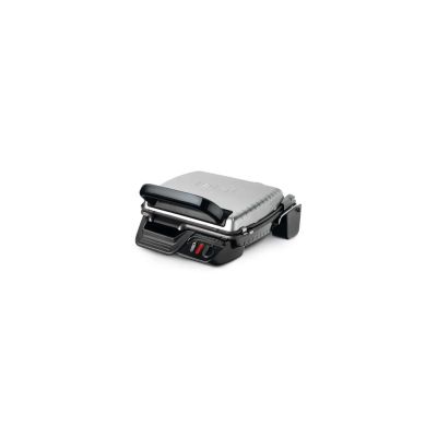 Tefal GC305012 Ultra Compact Grill électrique, Position barbecue, 2000 W, Cuisson saine, Plaques antiadhésives compatibles lave-vaisselle, Bac de récupération des jus, Noir, Métallique, Titane