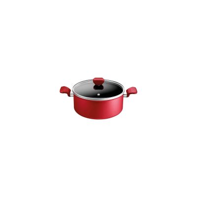 TEFAL DAILY EXPERT Faitout avec couvercle 24CM 5L ROUGE