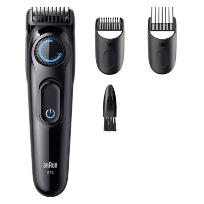 Braun Tondeuse Barbe Homme Series 3 BT3520, Noir et Bleu