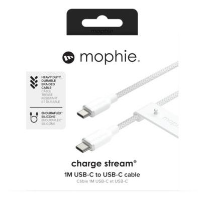 Câble de charge MOPHIE USB-C 1m Blanc chargestream