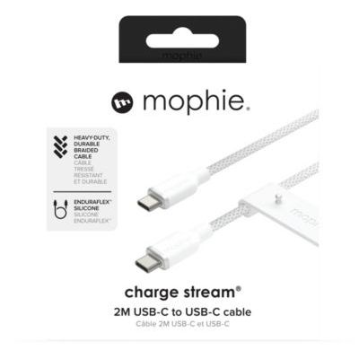 Câble de charge MOPHIE USB-C 2m Blanc chargestream