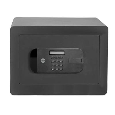 Yale YSEB/250/EB1 Coffre-Fort de Sécurité à Serrure Electronique 100 000 Combinaisons, A Poser et Sceller | Format 25 x 35 x 30 cm (20,5L), Noir